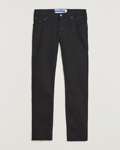 Herre | Svarte jeans | Jacob Cohën | Nick Slim Fit Stretch Jeans Stay Black