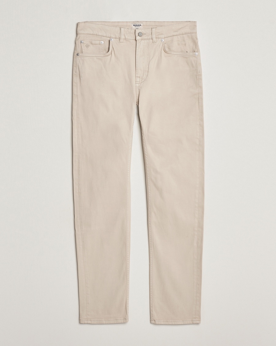 Herre | | Morris | James Brushed 5-Pocket Pant Khaki