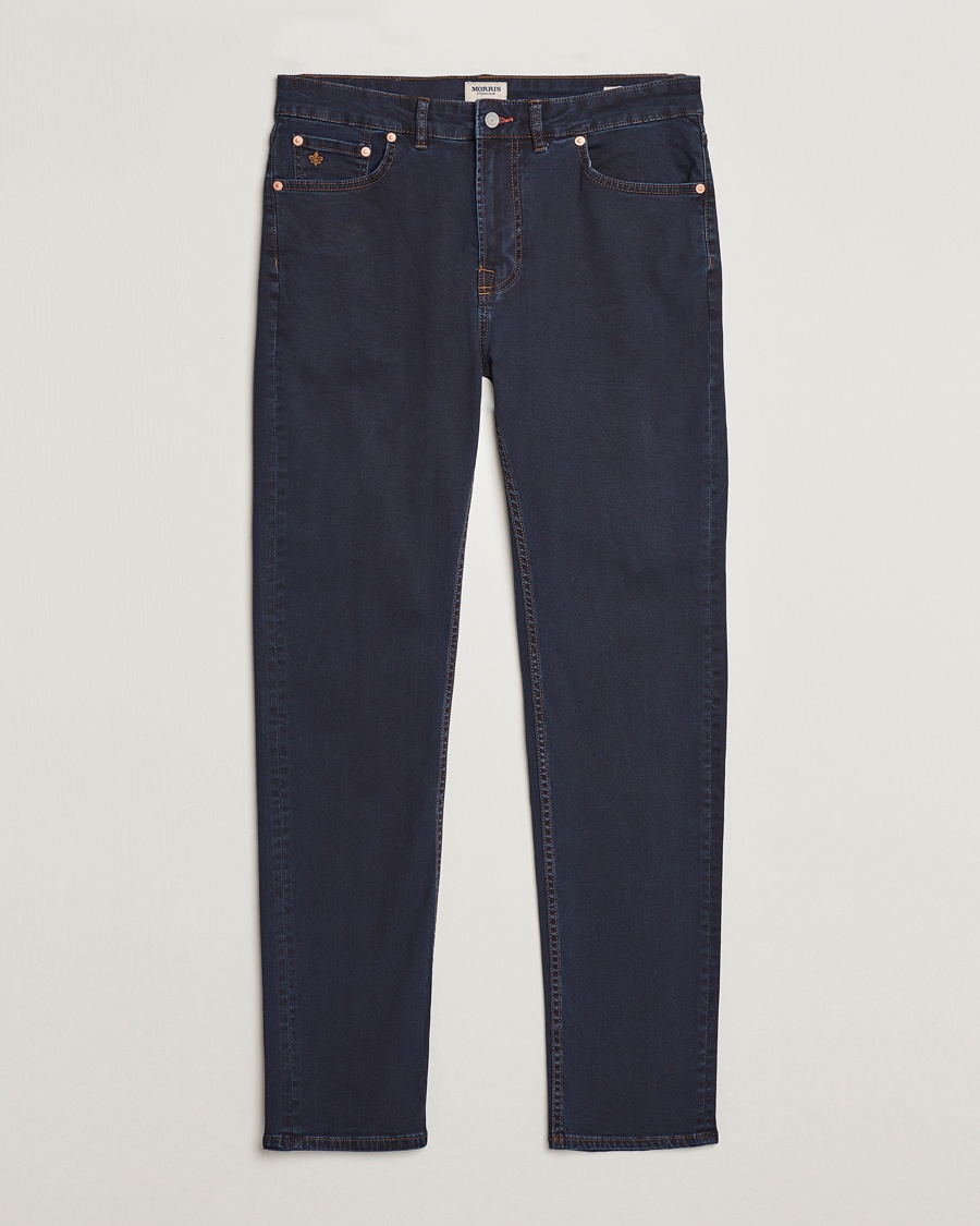 Herre | Blå jeans | Morris | James Satin Jeans Dark Blue