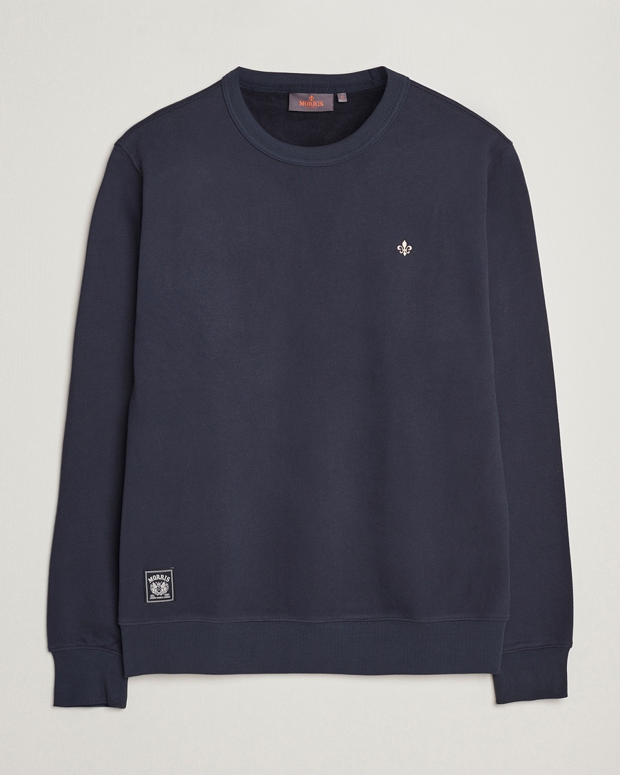 Herre | Sweatshirts | Morris | Brandon Lily Sweatshirt Old Blue