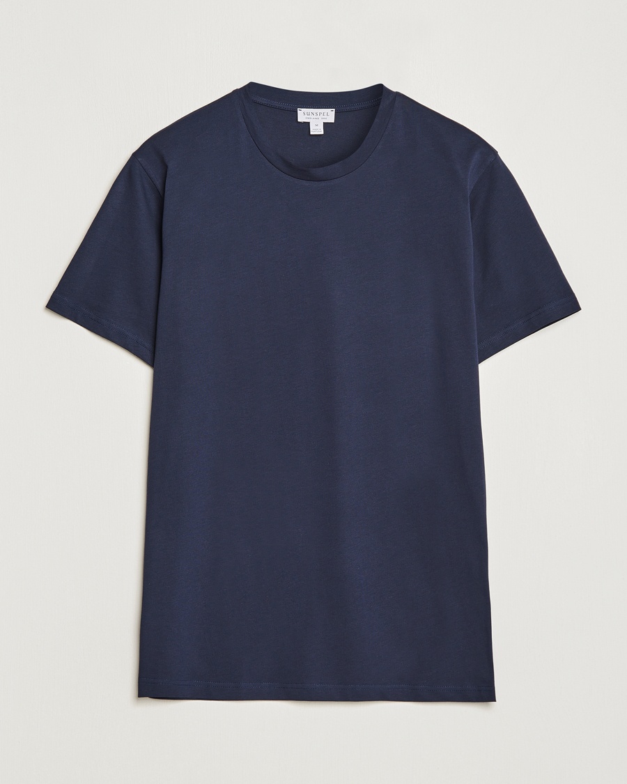 Sunspel Riviera Midweight T-Shirt Navy – Blå