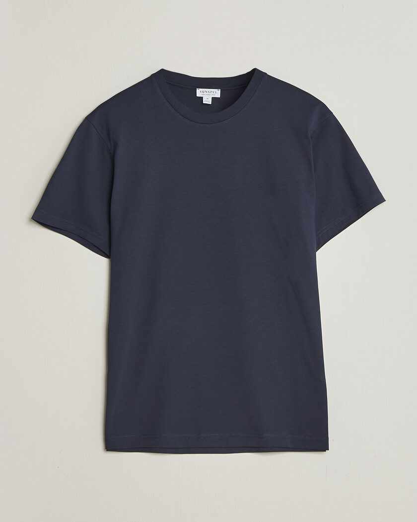 Sunspel Riviera Midweight T-Shirt Navy – Blå