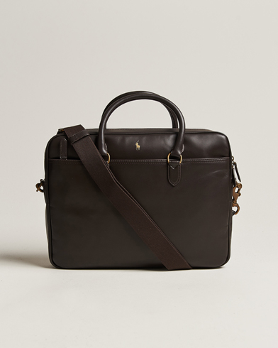 Herre |  | Polo Ralph Lauren | Leather Commuter Bag  Dark Brown