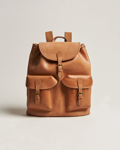 Herre |  | Polo Ralph Lauren | Heritage Leather Backpack Tan