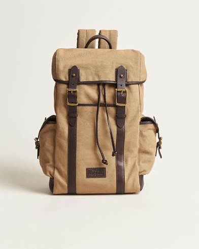Herre |  | Polo Ralph Lauren | Canvas Backpack  Tan/Dark Brown