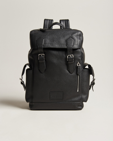 Herre |  | Polo Ralph Lauren | Flap Leather Backpack Black