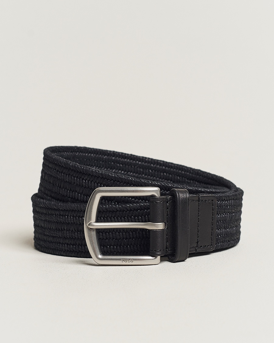 Herre | Tidsbegrenset sesongtilbud | Polo Ralph Lauren | Braided Cotton Elastic Belt Polo Black