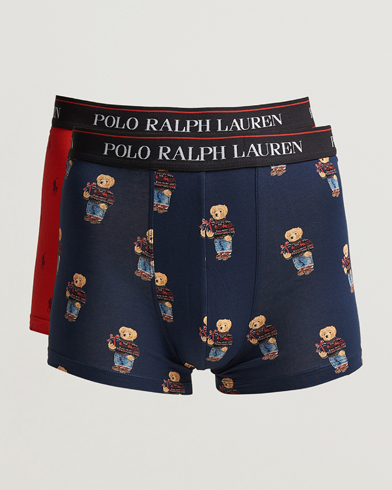 Herre | Underbukser | Polo Ralph Lauren | 2-Pack Holiday Gift Box Set Trunk Red/Navy