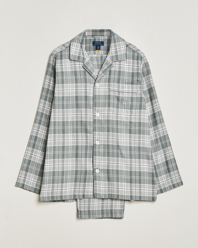 Herre | Pyjamassett | Polo Ralph Lauren | Flannel Checked Pyjama Set Grey