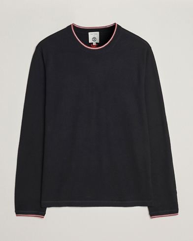 Herre | 50% salg | Paul Smith | Merino Wool Knitted Crew Neck Sweater Black
