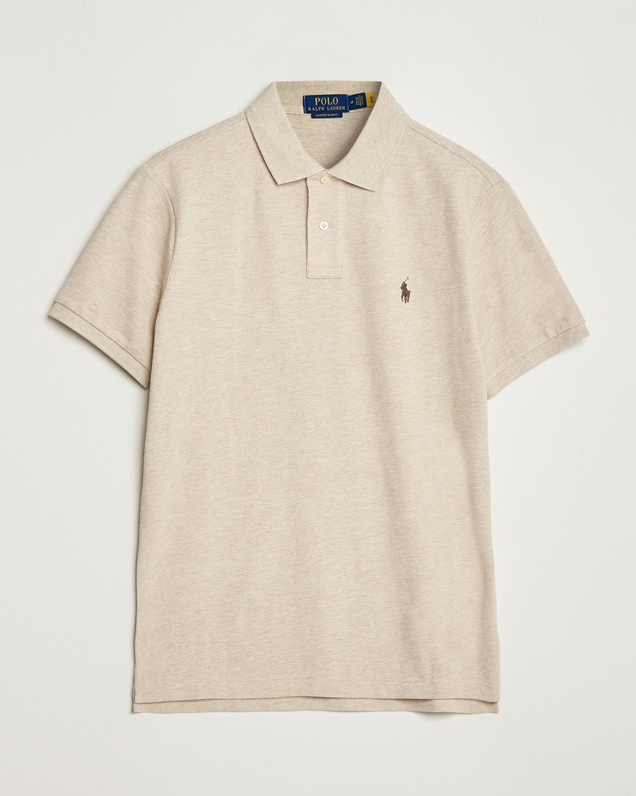 Herre | Pikéer | Polo Ralph Lauren | Custom Slim Fit Polo Expedition Dune Heather