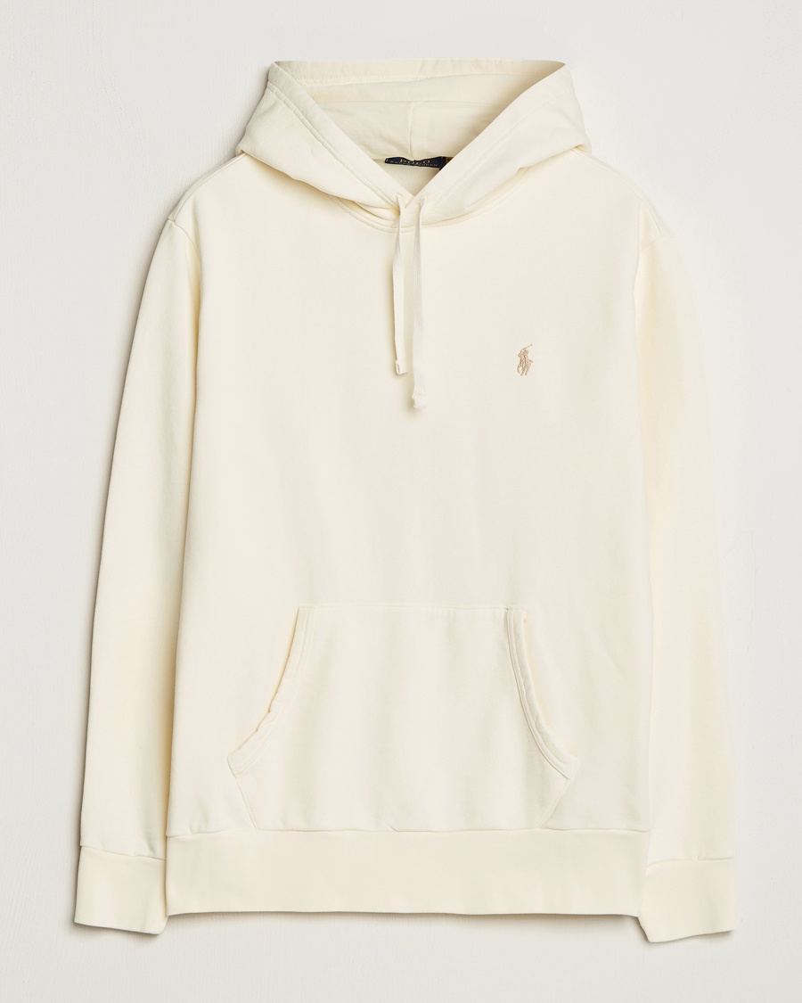 Polo Ralph Lauren Loopback Terry Hoodie Clubhouse Cream – Hvit