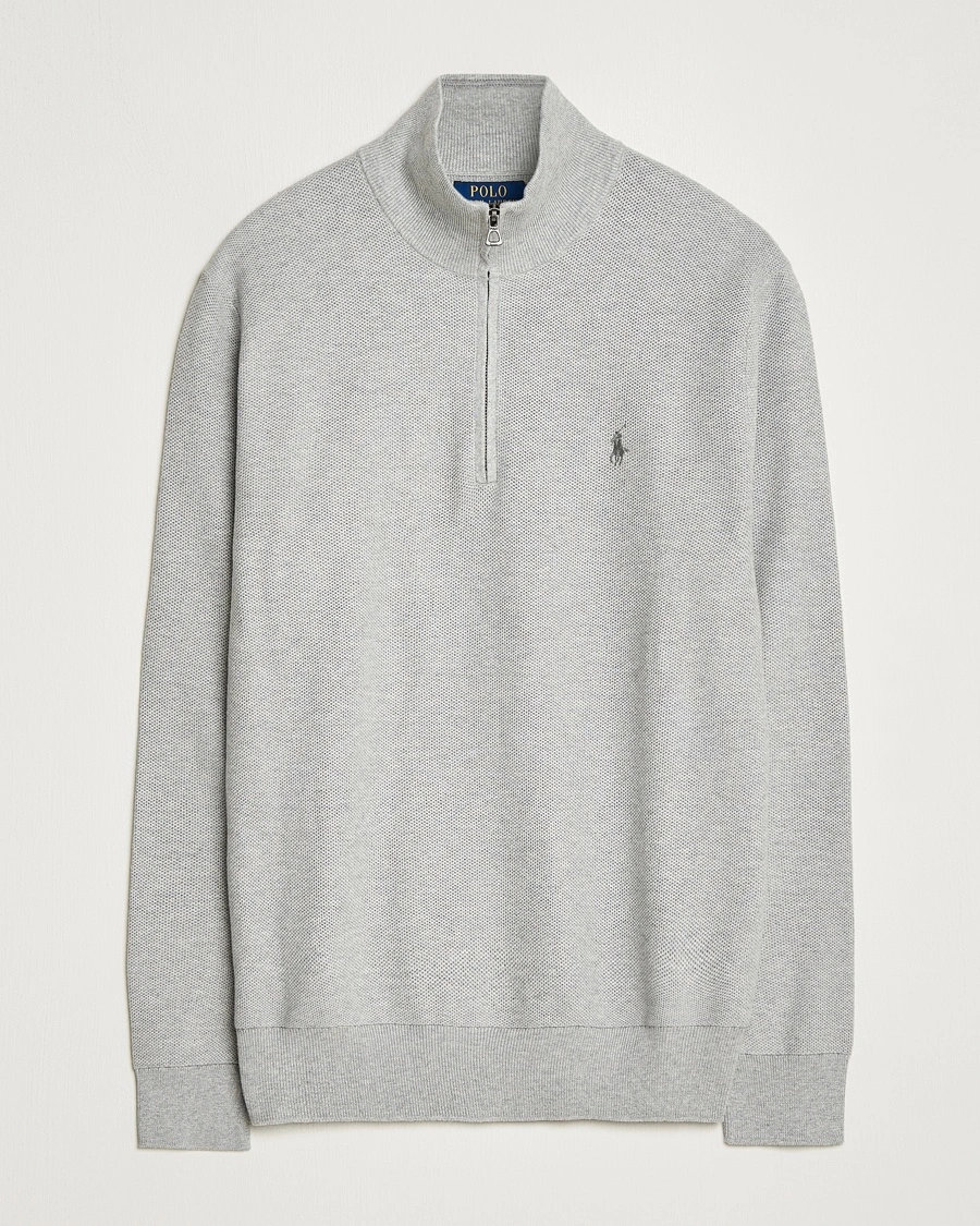 Herre | Business & Beyond | Polo Ralph Lauren | Half Zip Cotton Pullover Andover Heather