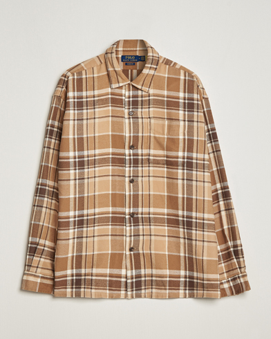 Herre | Casualskjorter | Polo Ralph Lauren | Brushed Flannel Checked Shirt Khaki/Brown