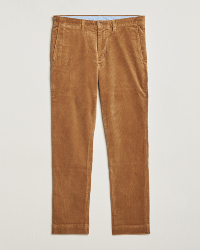 Herre | World of Ralph Lauren | Polo Ralph Lauren | Bedford Slim Fit Corduroy Trousers Golden Brown