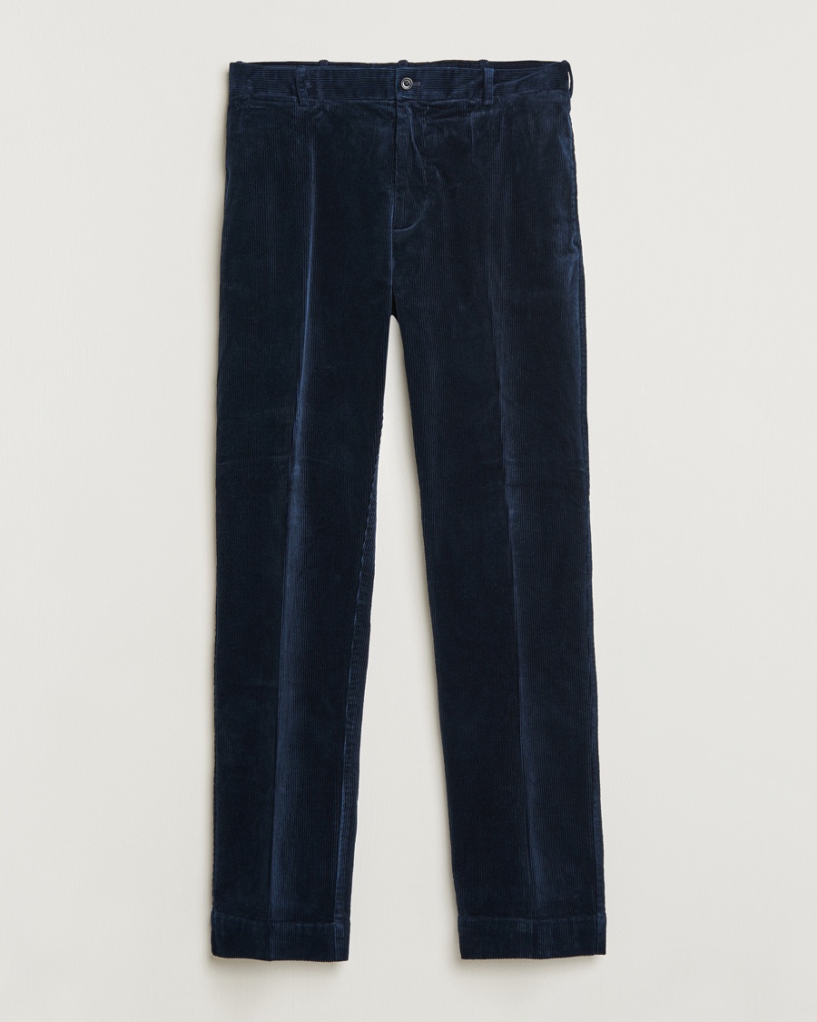 Polo Ralph Lauren Corduroy Pleated Trousers Aviator Navy