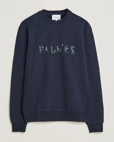 Herre |  | Palmes | Letters Crewneck Sweatshirt Navy