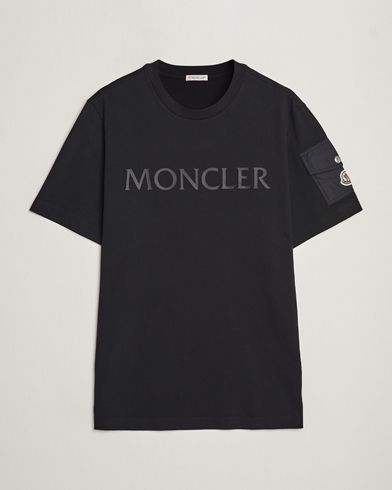 Herre |  | Moncler | Sleeve Pocket T-shirt Black