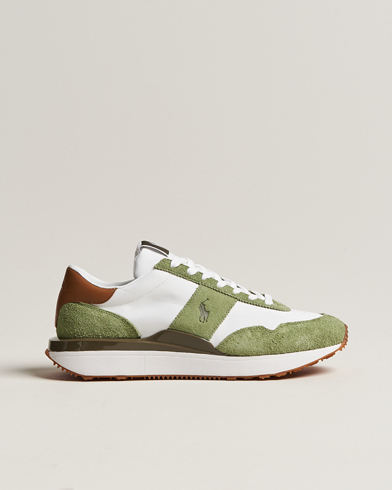 Herre | Salg sko | Polo Ralph Lauren | Train 89 Running Sneaker White/Olive