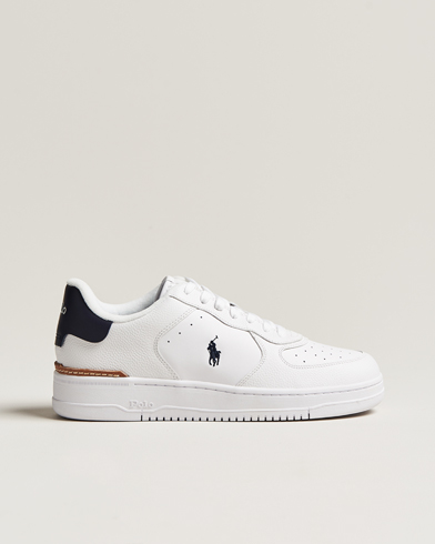 Herre | Sko | Polo Ralph Lauren | Masters Court Leather Sneaker White/Navy