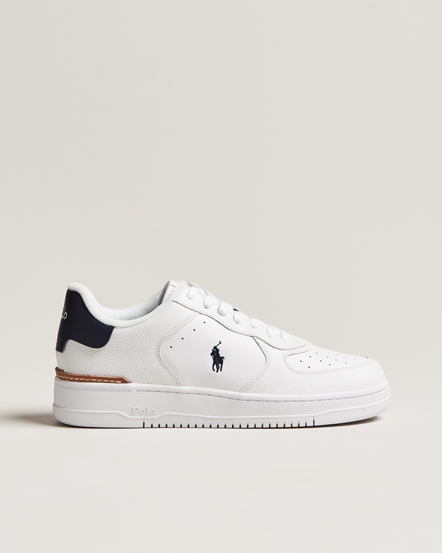 Polo Ralph Lauren Masters Court Sneakers White/Navy – Hvit