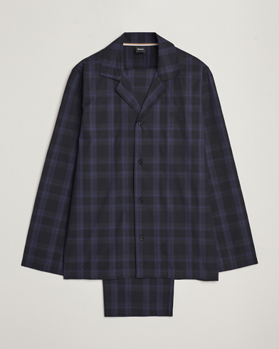 Herre | BOSS BLACK | BOSS BLACK | Urban Checked Pyjama Set Blue Multi