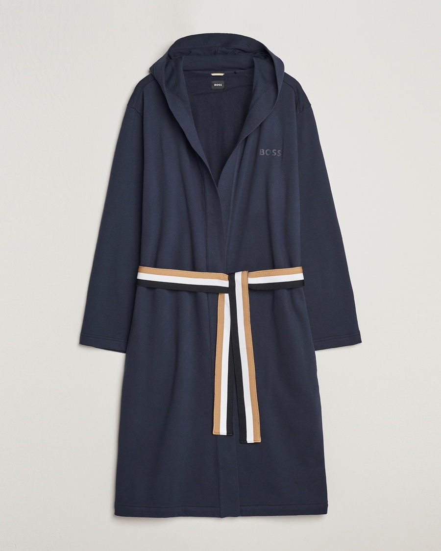 Herre | | BOSS BLACK | Iconic Terry Robe Dark Blue