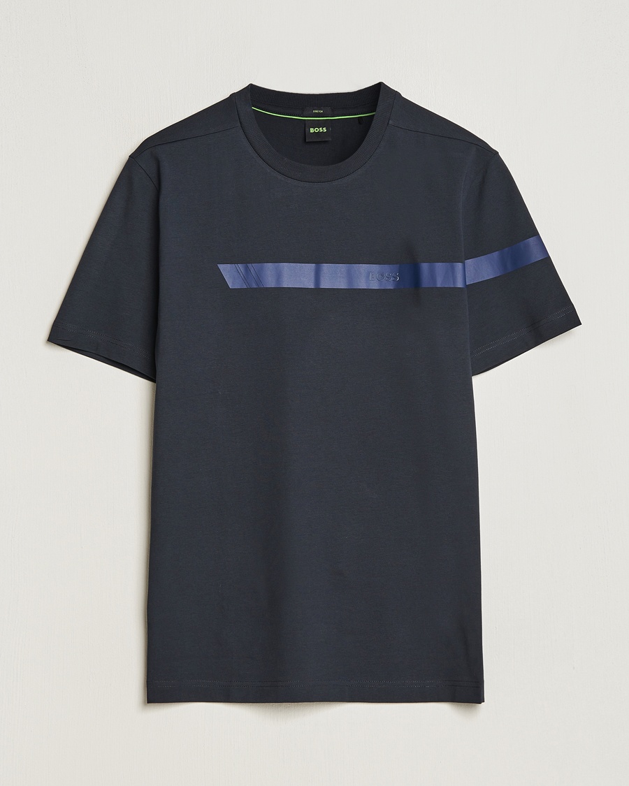 Herre | | BOSS GREEN | Logo Crew Neck T-Shirt Dark Blue