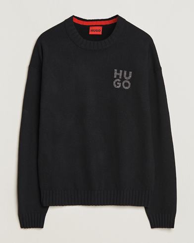 Herre |  | HUGO | San Cassio Knitted Sweater Black