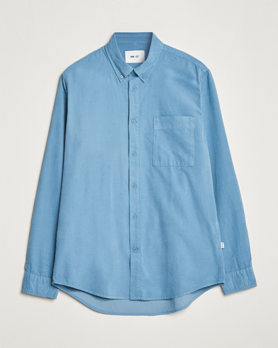 Herre | Cordfløyelskjorter | NN07 | Arne Baby Cord Shirt Dust Blue