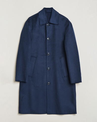 Herre | Frakker | NN07 | Franco Wool Coat Navy Blue