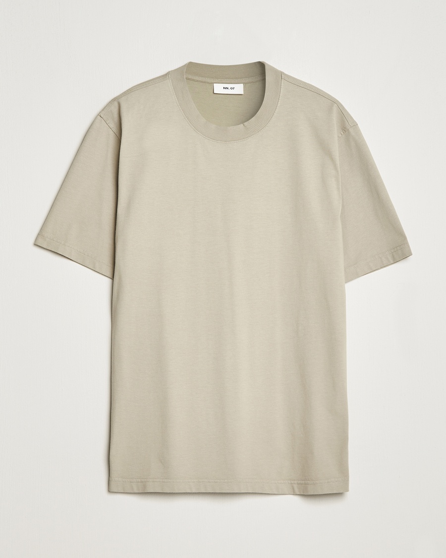 Herre | Klær | NN07 | Adam Pima Crew Neck T-Shirt Fog