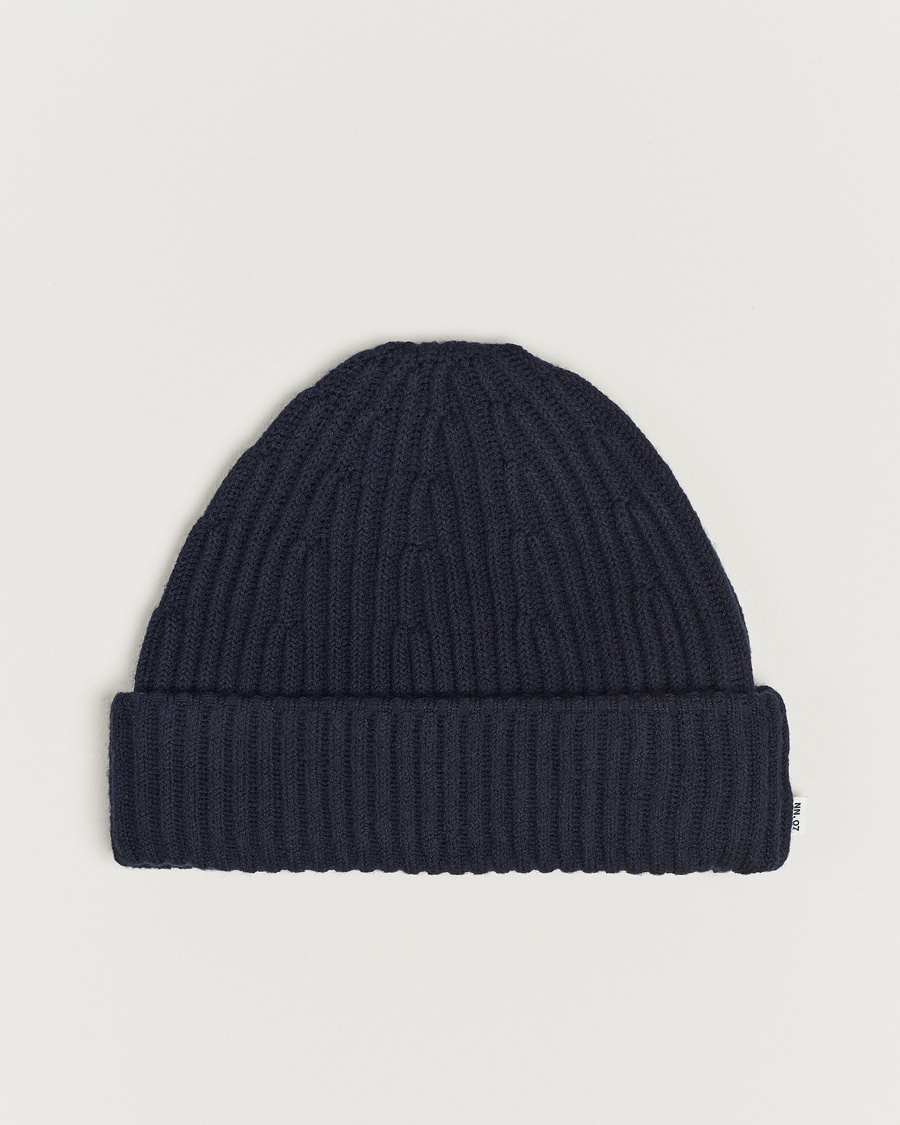 NN07Wool Rib HatNavy Blue – Blå