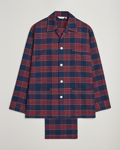 Herre | Loungewear-avdelingen | Derek Rose | Cotton Flannel Checked Pyjama Set Multi