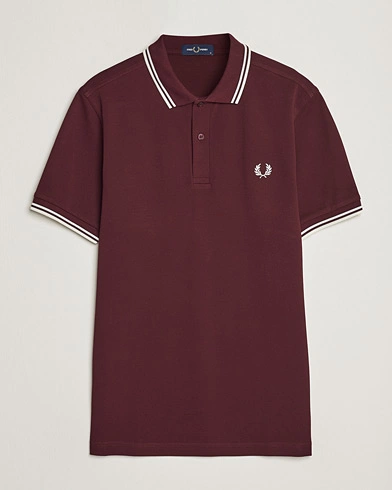 Herre |  | Fred Perry | Twin Tipped Polo Shirt Oxblood