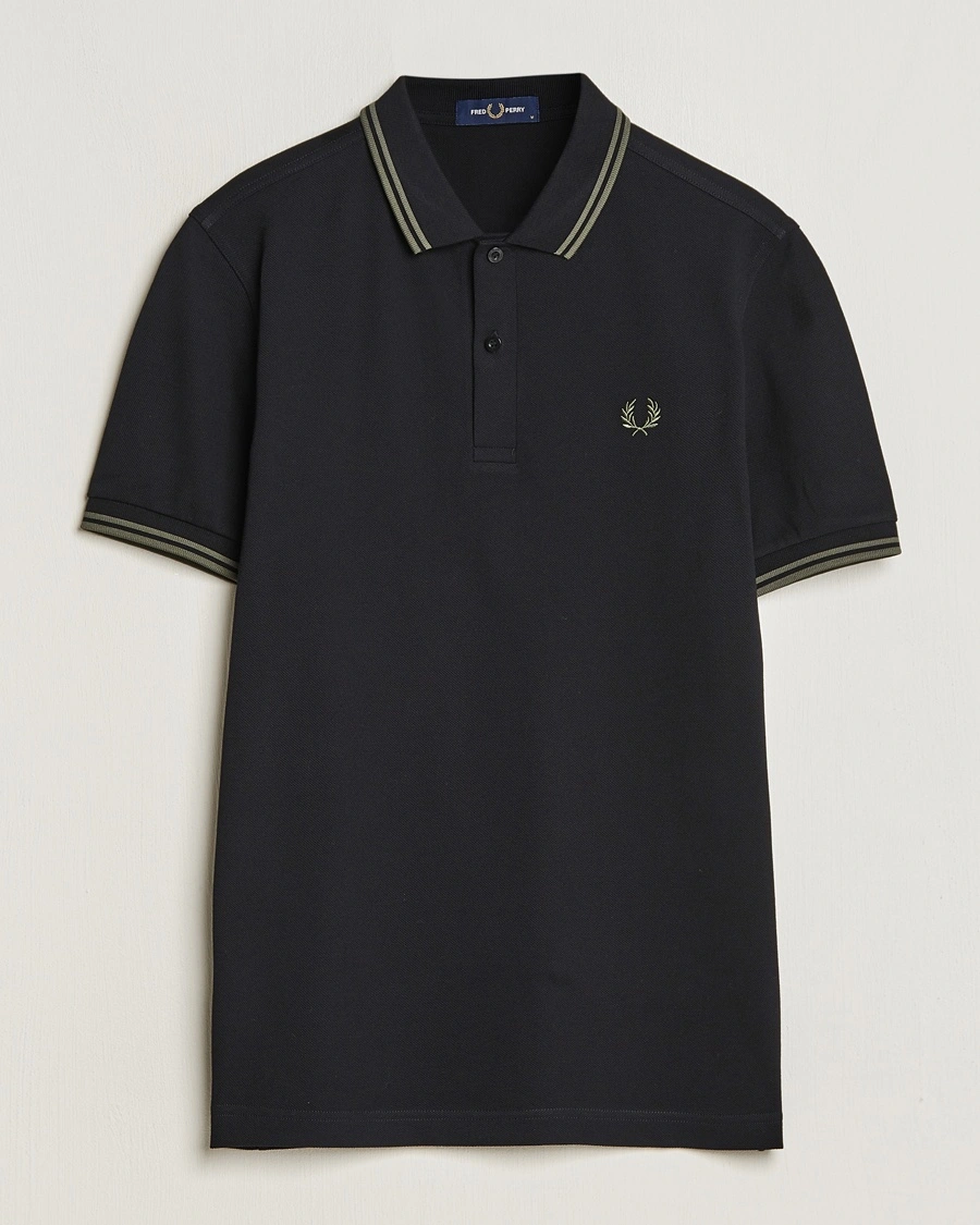 Fred Perry Twin Tipped Polo Shirt Black – Svart