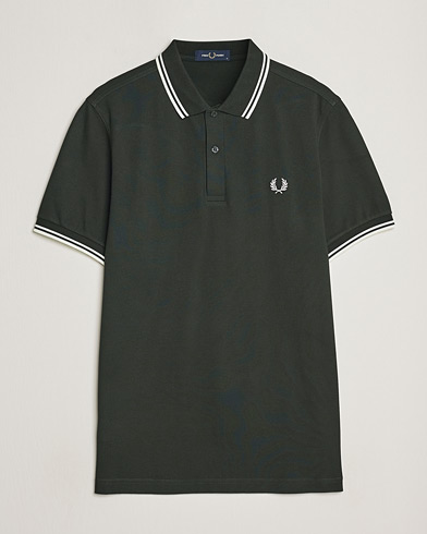 Herre |  | Fred Perry | Twin Tipped Polo Shirt Night Green