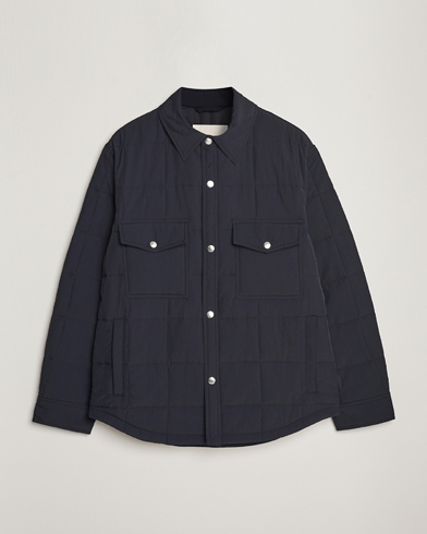 Herre | Quiltede jakker | GANT | Quilted Shirt Jacket Black