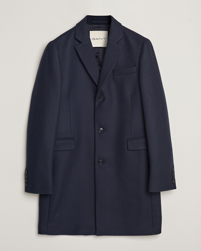 Herre | Frakker | GANT | Tailored Wool Coat Night Blue