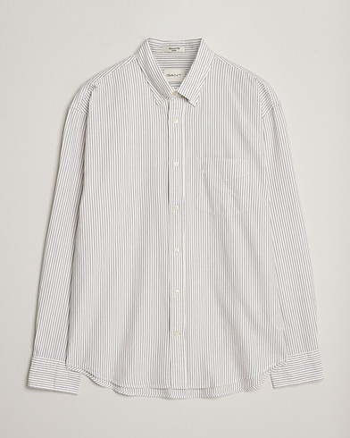 Herre |  | GANT | Regular Fit Archive Oxford Striped Shirt Eggshell