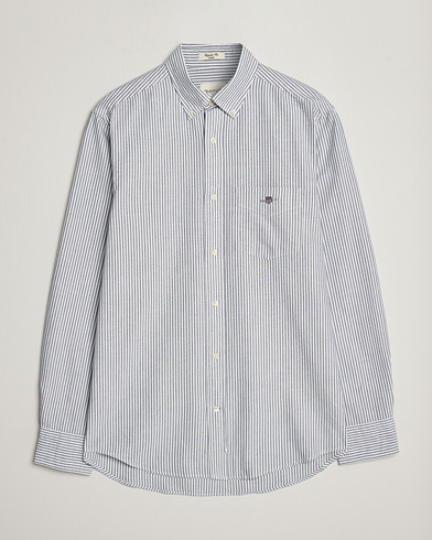 Herre |  | GANT | Regular Fit Striped Oxford Shirt Persien Blue