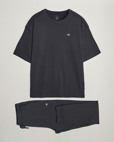 Herre | Pyjamaser | GANT | Premium Loungewear Set Black