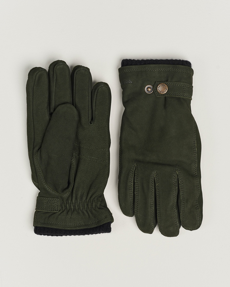 Herre | Hansker | Hestra | Bergsvik Primaloft Lined Nubuck Glove Bottle Green