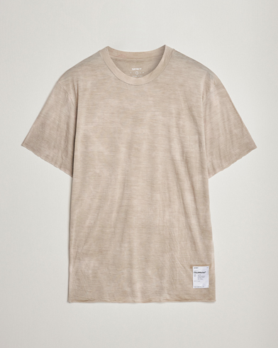Herre | T-Shirts | Satisfy | CloudMerino T-Shirt Sun Bleached Greige