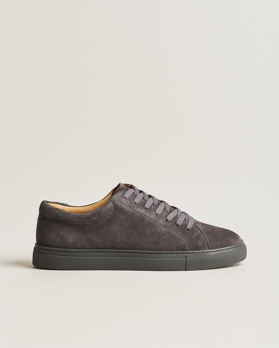  Oaxen Monochrome Sneaker Dark Grey Suede