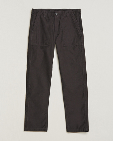 Herre | Chinos | orSlow | Slim Fit Original Sateen Fatigue Pants Black