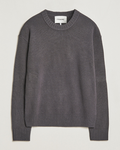 Herre | Kashmirgensere | FRAME | Cashmere Sweater Charcoal Grey