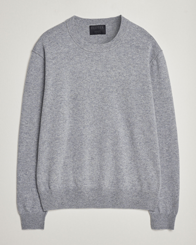 Herre | Filippa K | Filippa K | 93 Knitted Lambswool Crew Neck Sweater Grey Melange