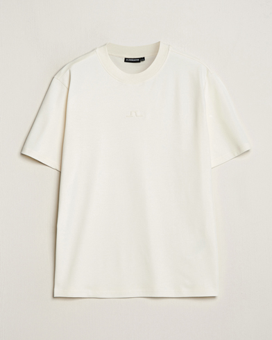 Herre |  | J.Lindeberg | Adnan Logo Mock Neck T-Shirt Cloud White