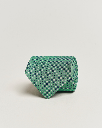 Herre |  | E. Marinella | 3-Fold Printed Silk Tie Light Green